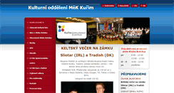 Desktop Screenshot of kultura.mkkurim.cz